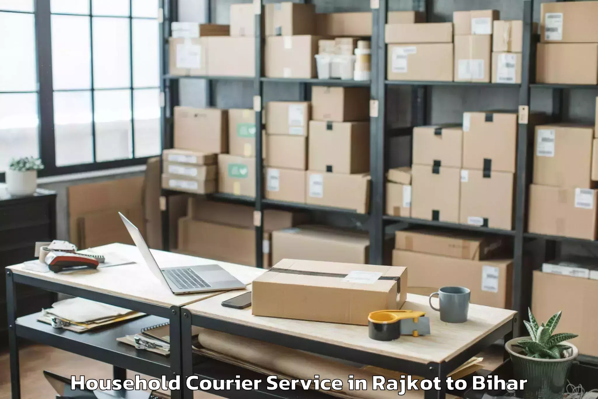 Book Rajkot to Naokothi Household Courier Online